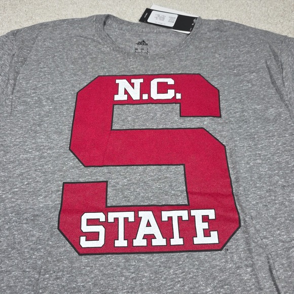 adidas Other - Adidas Sports T-Shirt Mens L Heather Gray North Carolina State Wolfpack NCAA NWT